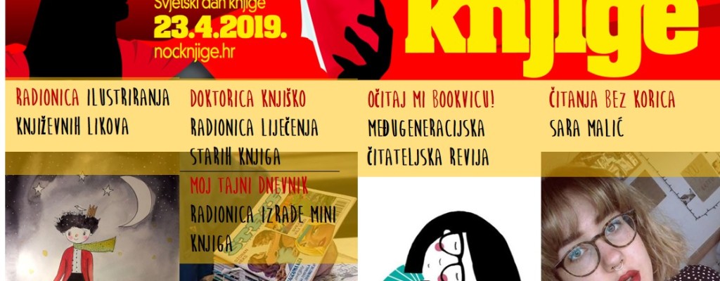 Noć knjige u Gradskoj knjižnici Velika Gorica – ilustriramo književne junake, izrađujemo knjige i razgovaramo o njima